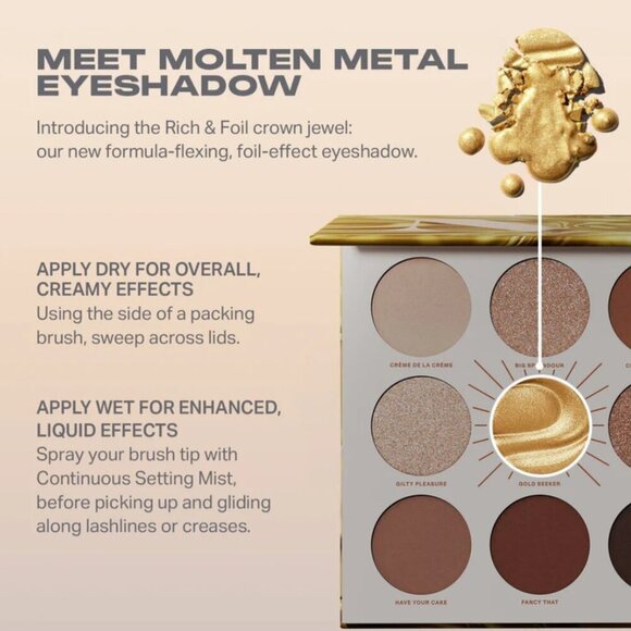 NIB Morphe Rich & Foiled Gold Seeker 9-pan Artistry Eyeshadow Palette SOLD OUT - Picture 2 of 10